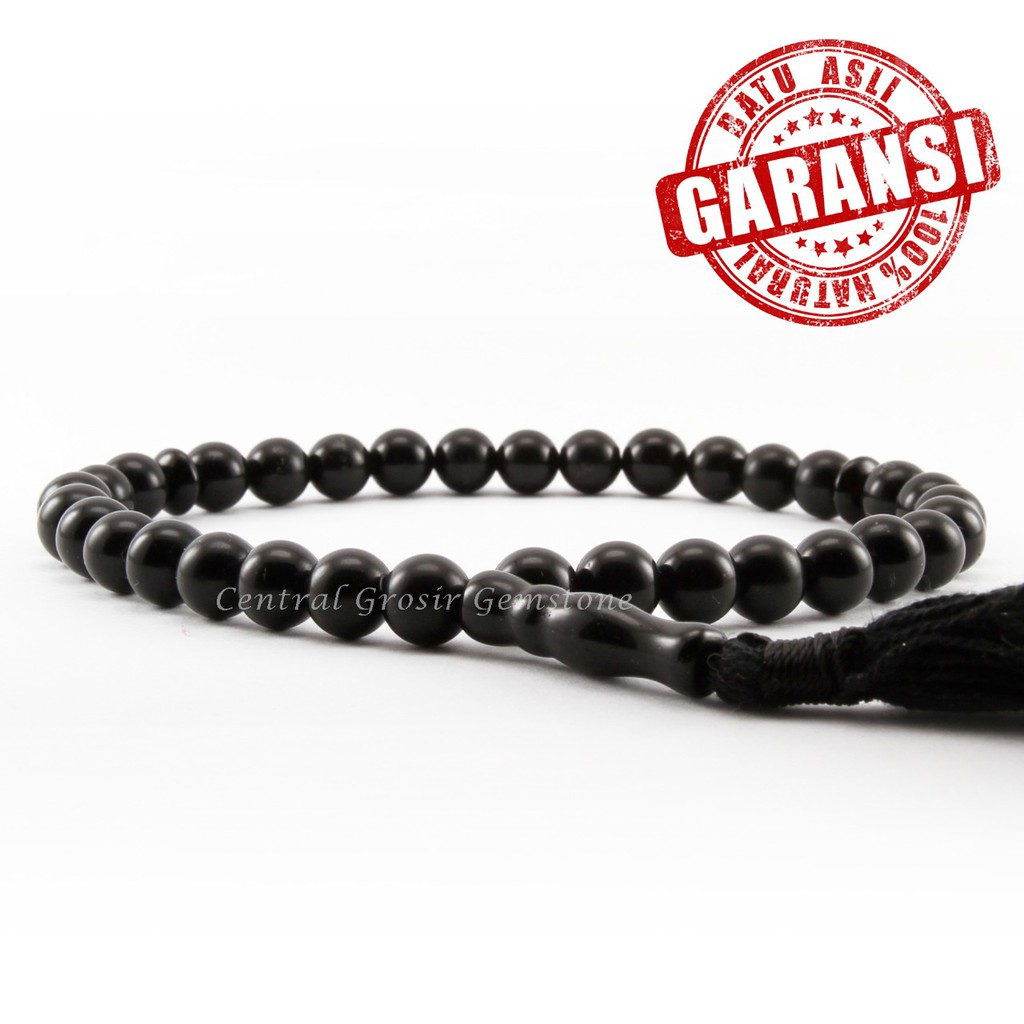TASBIH BATU 33 BLACK ONYX ORIGINAL GARANSI