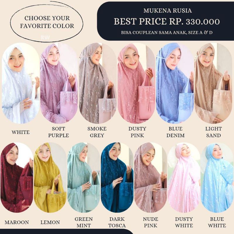 Dalanova Mukena Rusia Jumbo // Mukena Mewah // Mukena Seserahan