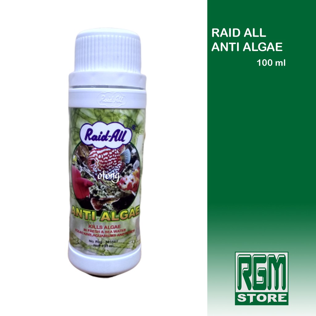 Raid All obat anti algae penghilang lumut remover aquarium 100ml murah