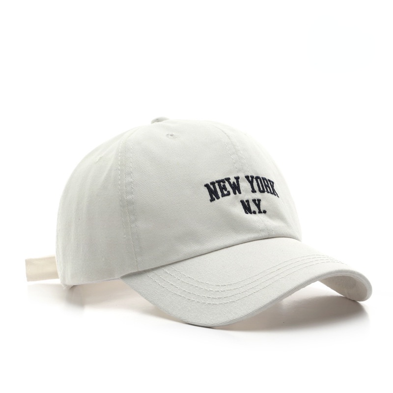 Topi Baseball Washed Motif Bordir Gaya Korea Untuk Pria / Wanita _Ny2
