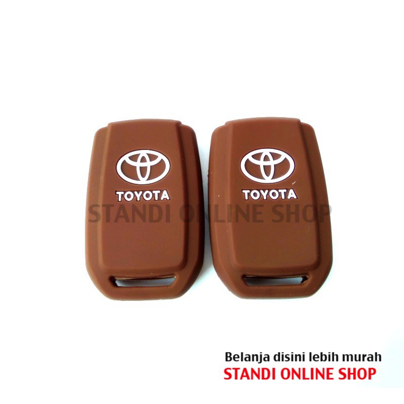 Kondom Kunci Silikon Remote Toyota All New Avanza Coklat