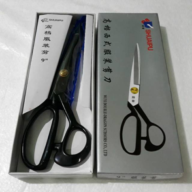 

Gunting Jahit Gunting Kain Konveksi Merk Shuaipu 9 inch & 8 inchi Fashion Clothing Scissor