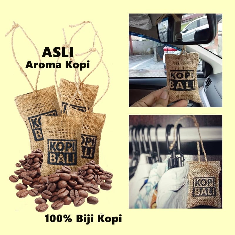 `ღ´ PHINKL `ღ´ Parfume mobil ruangan kopi bali karung zak parfum menghilangkan bau apek