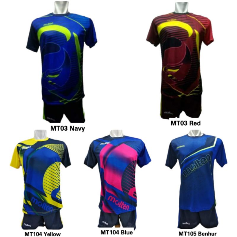 Jersey Kaos Setelan Baju Olahraga Voli / Baju Volley ball kaos dan celana olahraga motif printing size M L XL sport collection jakarta