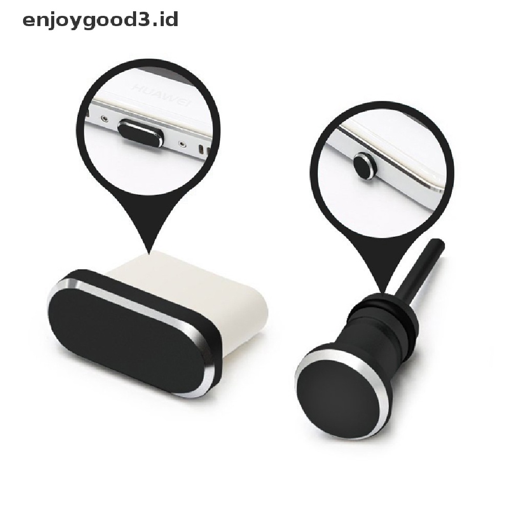 (Rready Stock) Port Charger USB Type C + Jack Audio 3.5mm Anti Debu Untuk Samsung Huawei