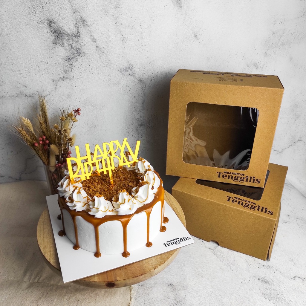 

SURABAYA SAJA [FREE TOPPER] Kue Tart Salted Caramel Cake
