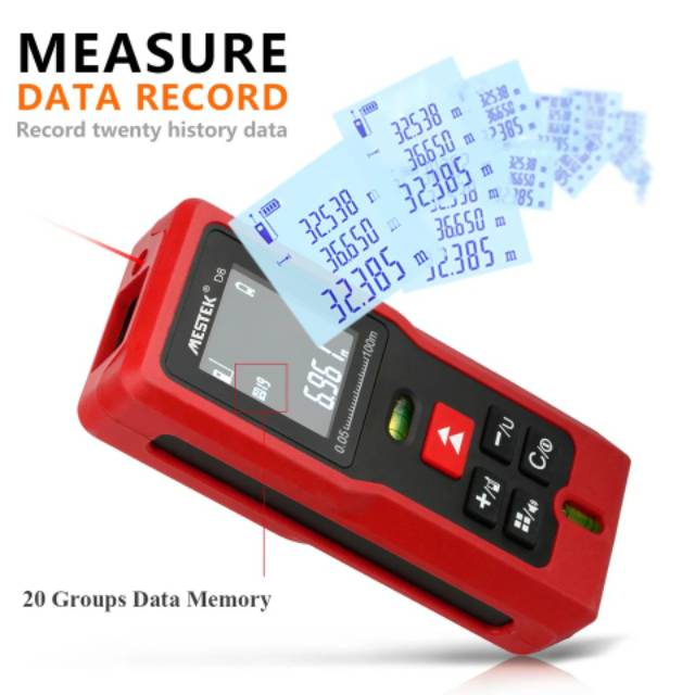 Mestek D8 50 M Jarak Laser Meter Rangefinder Medidor Trena Laser Level Meter Laser range Finder