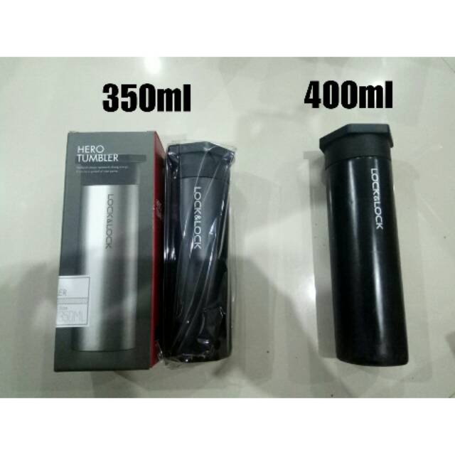 Lock &amp; Lock Hero Tumbler 350ml Lock n Lock tumbler silver black