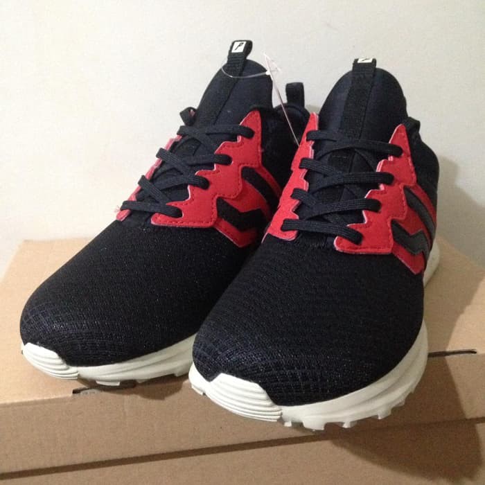 Sepatu Casual Piero Piero Terraflex Black Red Original
