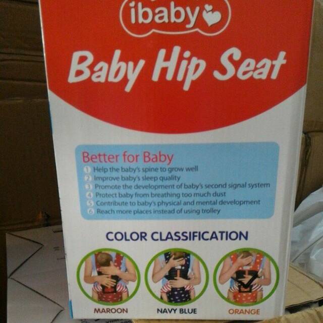 Gendongan Baby hipseat motif I Baby