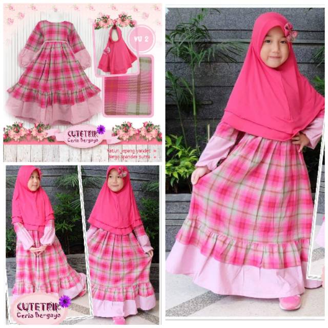 Gamis Ruffle Cutetrik Anak 10-11th