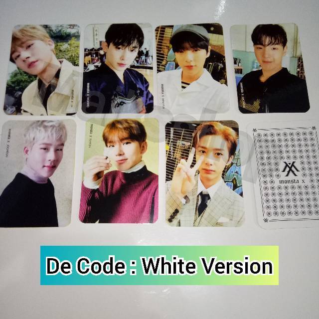 Monsta X De Code Photocard Kpop