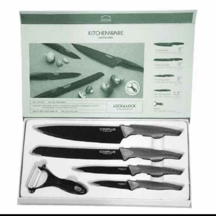Lock n Lock Pisau Set 5 pcs Lock&Lock Knife Original promo
