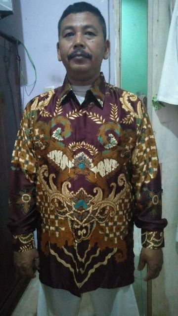Emeja Batik Pria Ppbtk07 Modern Lengan Panjang Casual Modis Trendy Masa Kini M L Xl Asli Pekalongan