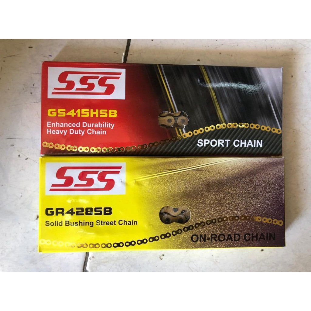 RANTAI SSS SB428-130L / 415SB-130L RANTAI MOTOR VIXION NINJA CBR SATRIA FU JUPITER MX