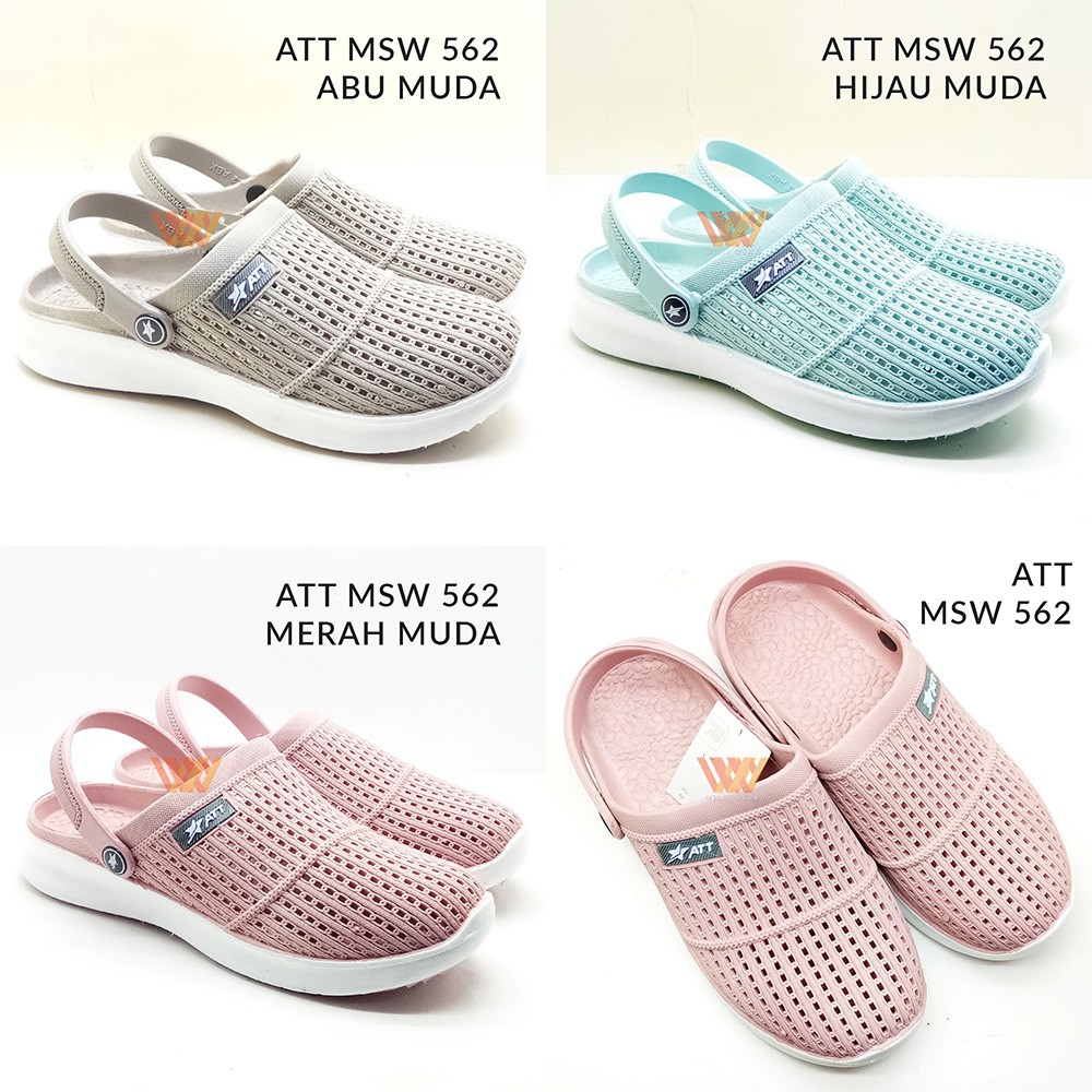 Sepatu Sandal Karet Wanita / Sandal Selop Karet Wanita ATT MSW 562