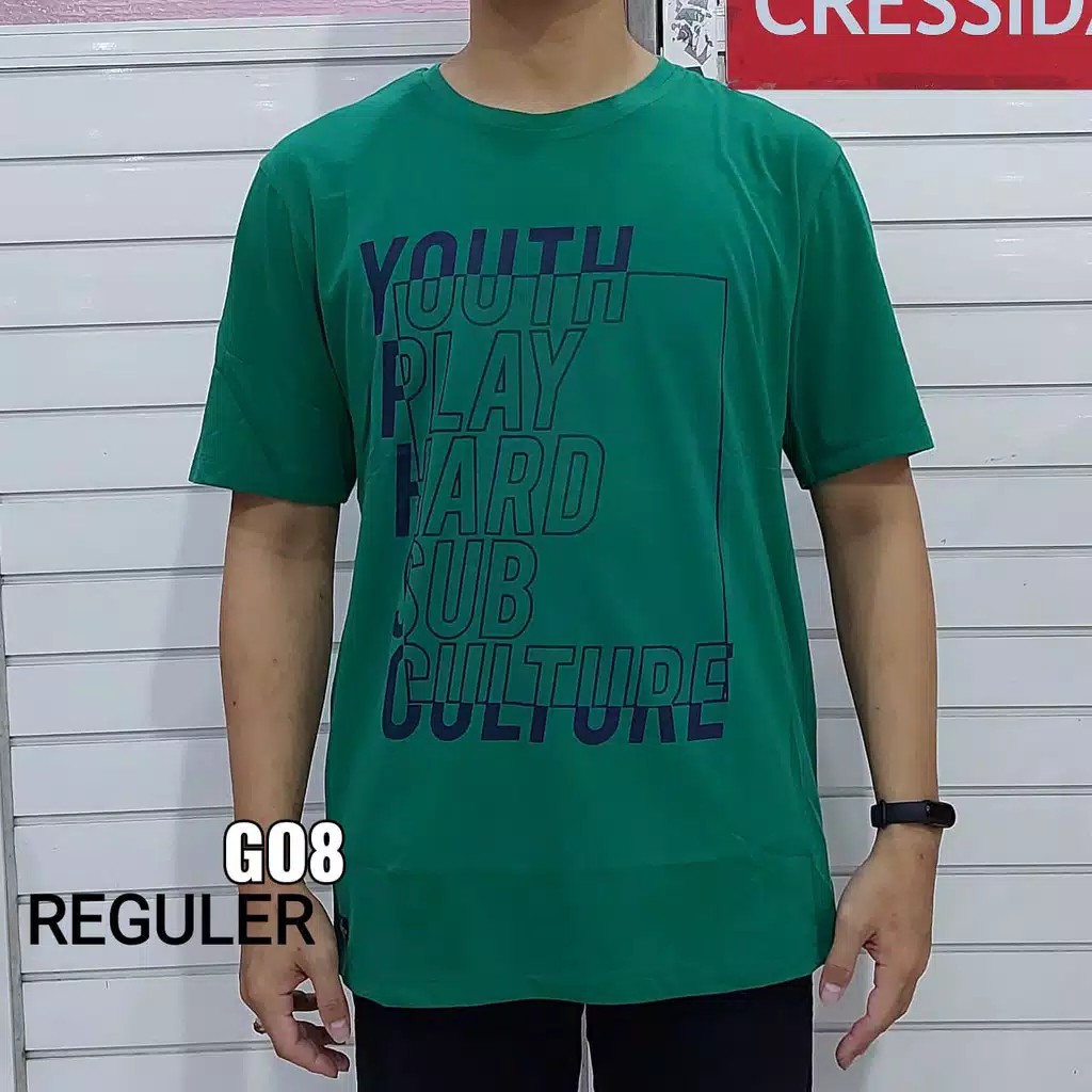 gos CRESSIDA KAOS Pakaian Pria Atasan Kaos Casual Santai Reguler Lengan Pendek Original