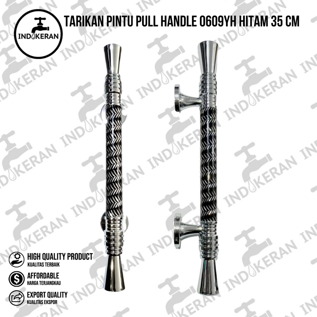 INDOKERAN - Tarikan Pintu Pull Handle 0609YH Hitam 35 CM