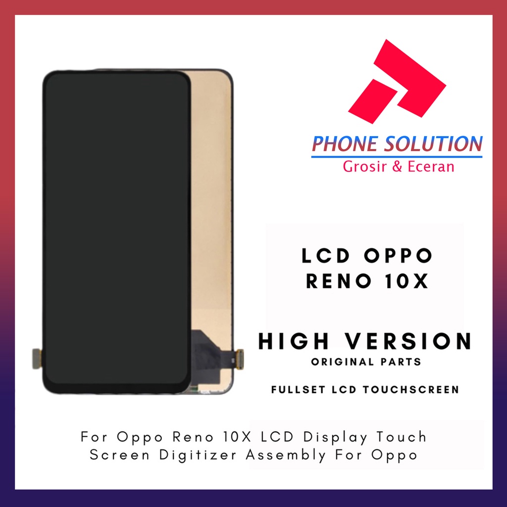 LCD Oppo Reno 10X ORIGINAL 100% Fullset Touchscreen - Parts Kompatible Dengan Produk Oppo // Supplier LCD Oppo - Garansi 1 Bulan