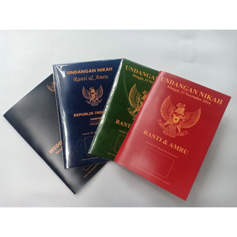 Undangan Buku Nikah Paspor/ Passport/ Undangan murah/ Undangan Nikah/ Undangan unik