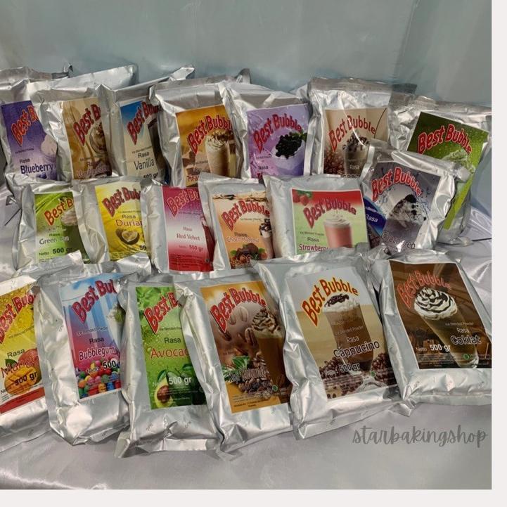 

[PRODUK 8BDJK] Best Bubble Ice Blended Powder 500gr | Bubuk Minuman | Bubble Drink | Powder Drink H9N