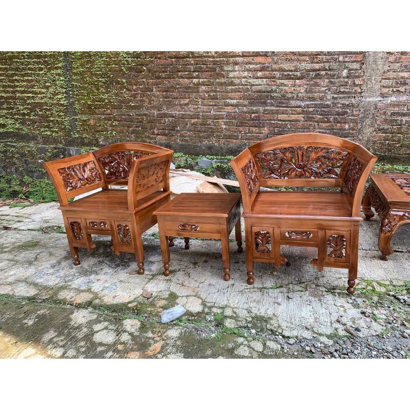 KURSI TERAS / KURSI KARTINI /KURSI TERAS UKIR JATI