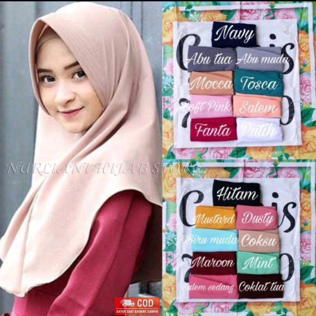 Kerudung Instan Pet anthem / Hijab Instan Khimar Pet Antem