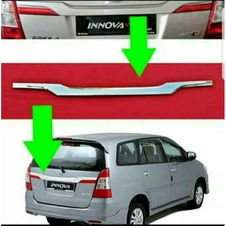 Trunk Lid Trunk Lid Pintu Belakang Chrome Grand Innova 2012-2015