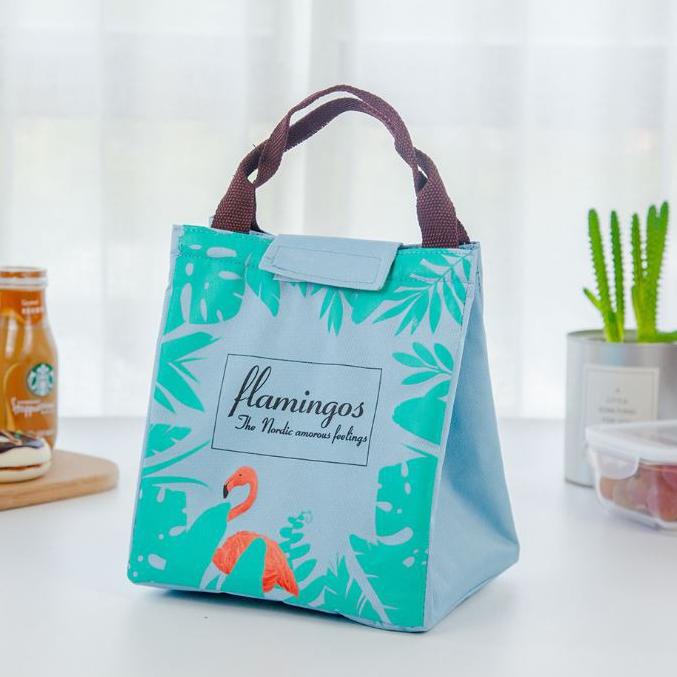 Penjualan Spesial TSC - Tb103 Tas Bekal Motif Flamingo Anak Lunch Bag Sekolah