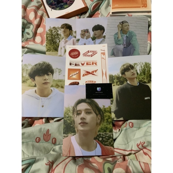 Ateez Zero Fever Part 3 Diary version Official Postcards Album Only Sharing Hongjoong Seonghwa Yunho
