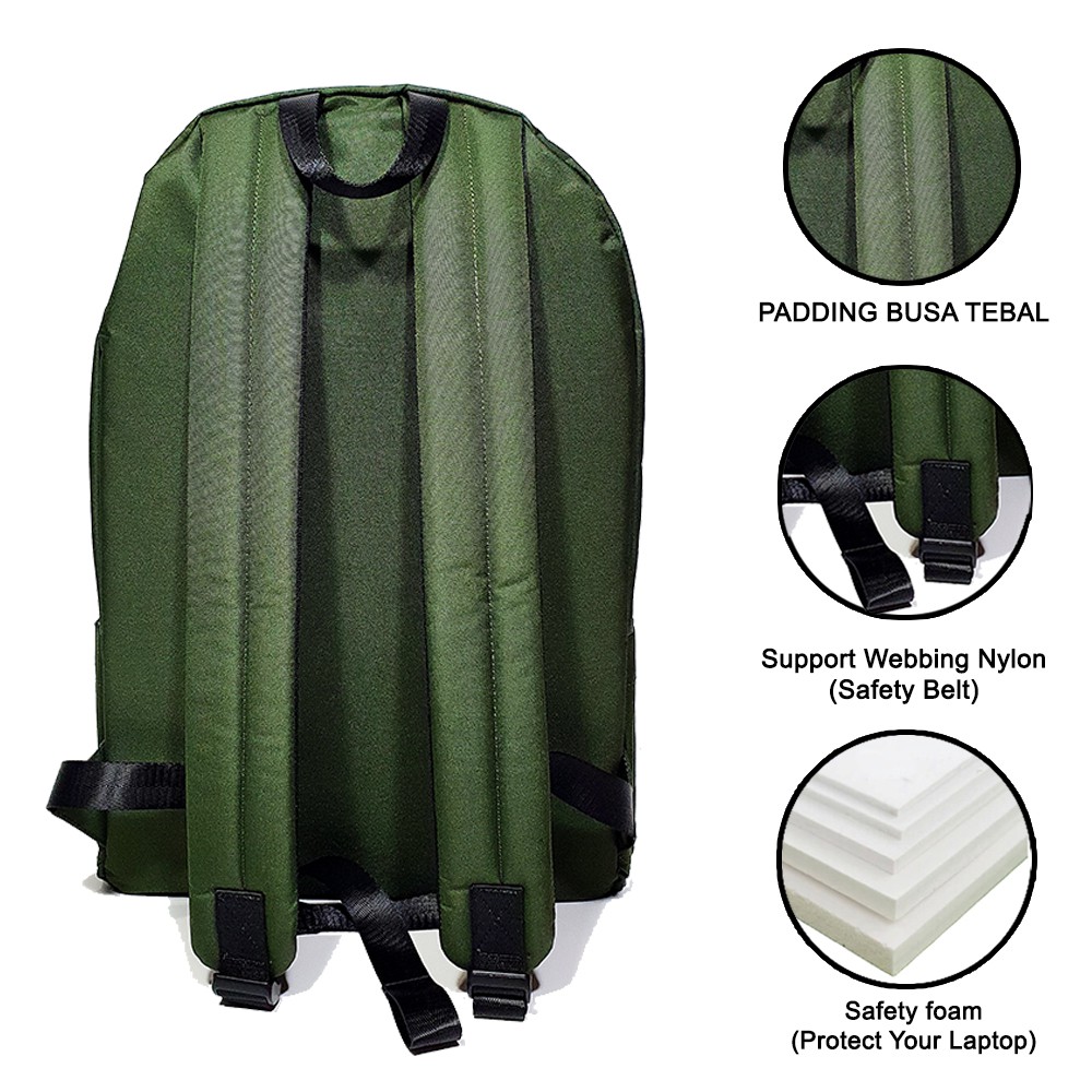 Tas Ransel Backpack Anti Air Dhino by JFK ( UNISEX ) - Garansi Resmi 1 Tahun