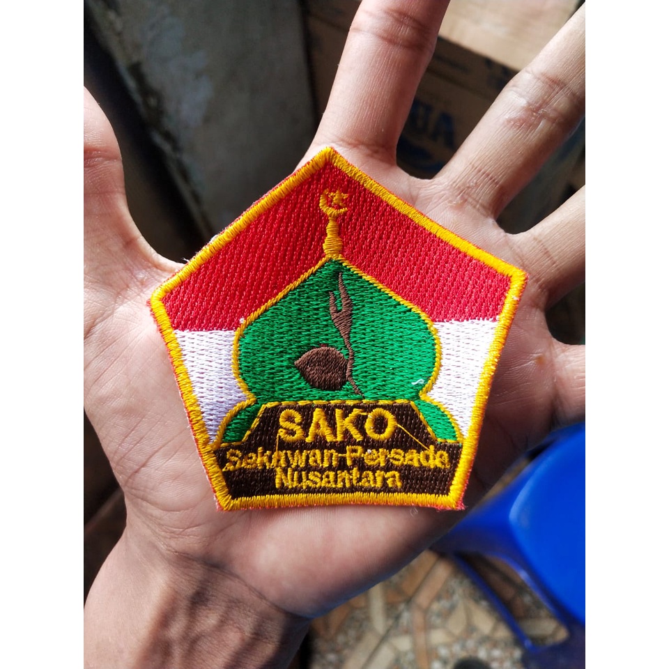 BADGE SAKO SEKAWAN PERSADA NUSANTARA BORDIR SATUAN KOMUNITAS PRAMUKA