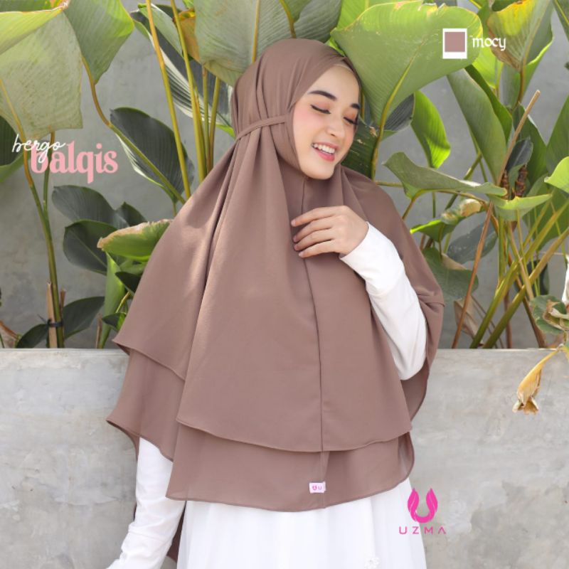 Khimar Balqis Uzma Hijab BERGO BALQIS bergo 2 layer KHIMAR 2 LAYER NONPET TALI