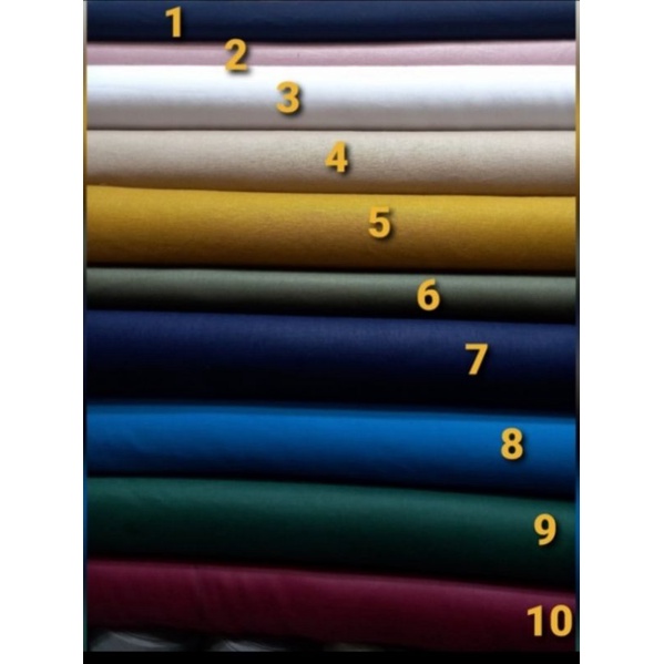 katun tokai/katun jepang/katun poplin/katun polos