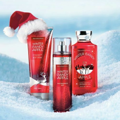 BATH &amp; BODY WORKS BBW WINTER CANDY APPLE SERIES MIST LOTION SHOWER GEL BODY CREAM HAND CREAM SHOWER GEL BODY CREAM LOTION MIST WASH WALLFLOWER ROOMSPRAY SCENTPORTABLE GENTLE GEL DEEP CLEANSING GENTLE FOAMING CREAMY LUXE