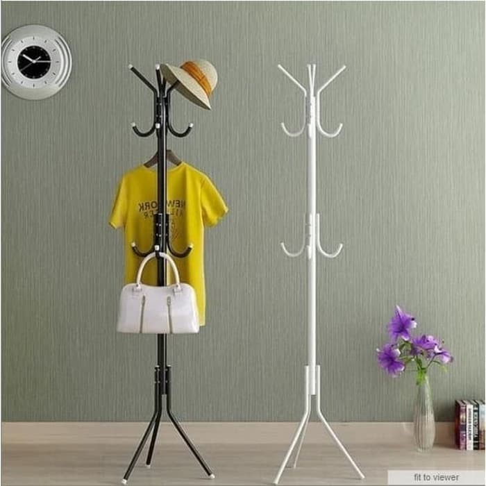 Gantungan Baju Topi / Standing Hanger Multifungsi Tempat Gantungan Topi -