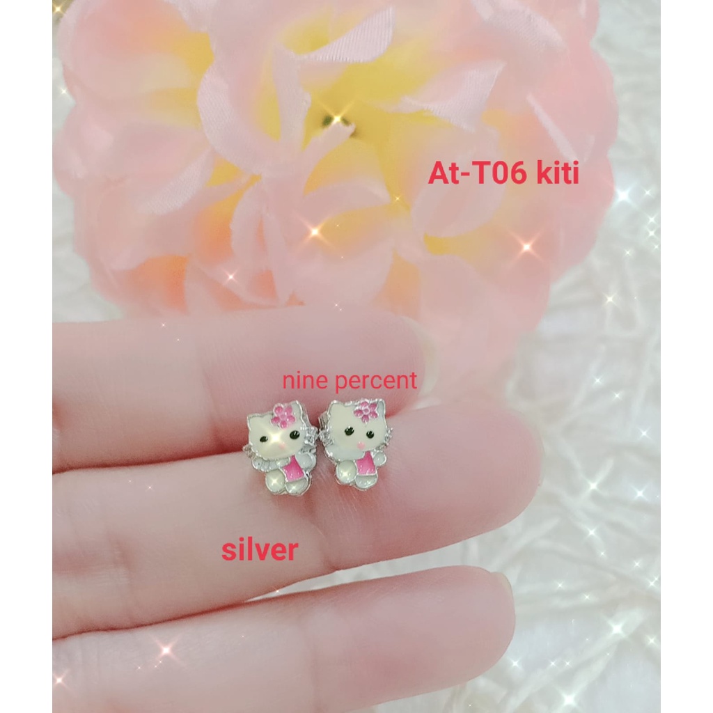 TERBARU ANTING TUSUK/ANTING STUD ANAK KARAKTER, ANTI KARAT DAN ANTI ALERGI/ ANTING ANAK HELLO KITTY