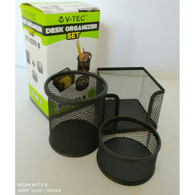 DESK ORGANIZER SET V-TEC VT 2170 B, 3 IN 1