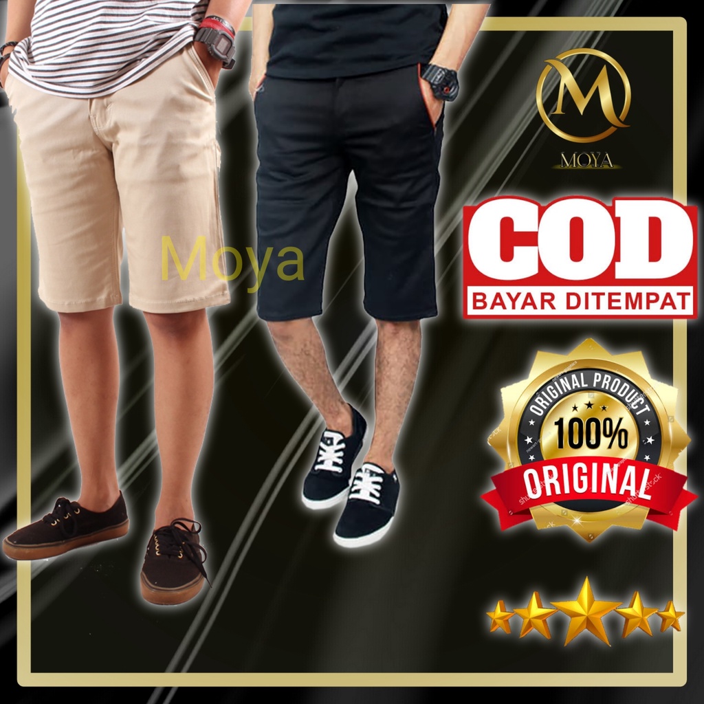 Celana Pendek Chino Ponggol Cowo Cowok Pria levis pendek premium original distro trendy bahan adem