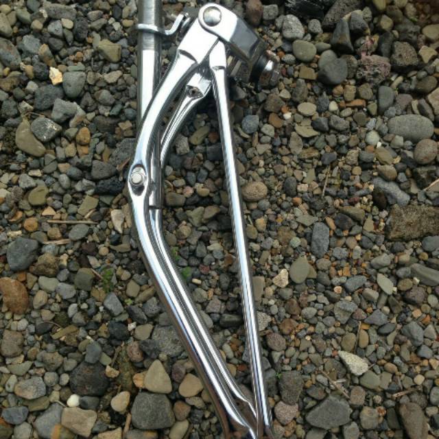 Fork Springer tegak full pipa sepeda lowrider custom