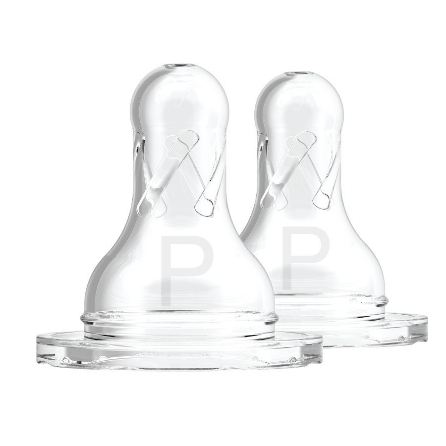 Dr. Brown's Options+ Narrow Neck Silicone Nipple Dot Botol Susu Preemie (0m+) 2 Pack