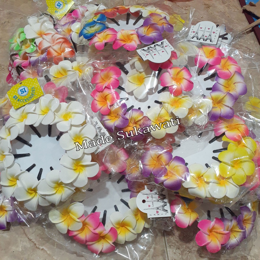 Jepit bunga 1set Bunga kamboja isi 10pcs