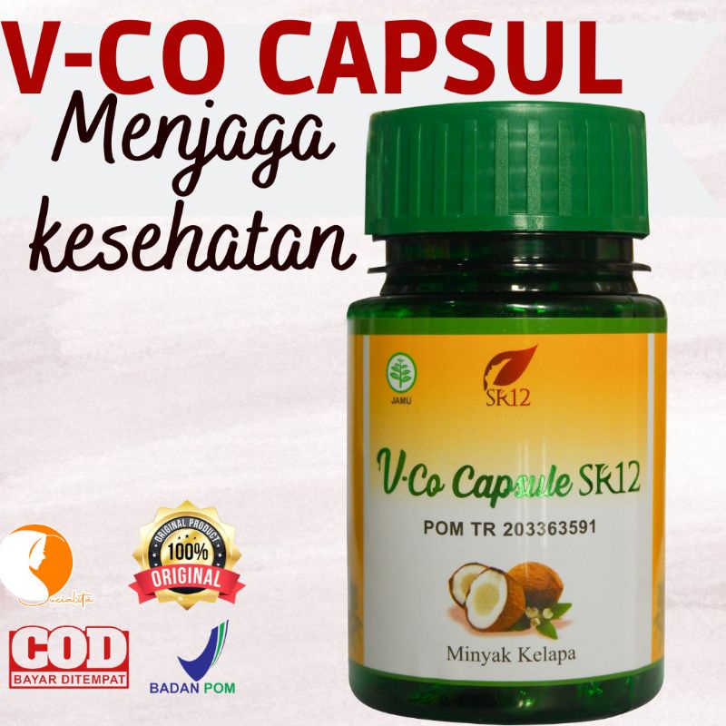 SR12 Skincare /VICO OIL/VCO kapsul isi 100 butir/Kesehatan Ready