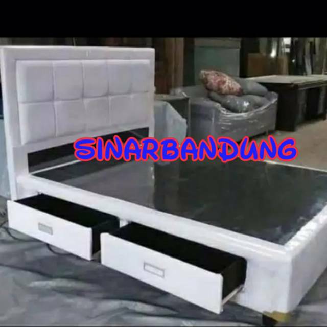 DIVAN DUA LACI  KAYU PUTIH SPRINGBED MURAH DAN BERKUALITAS