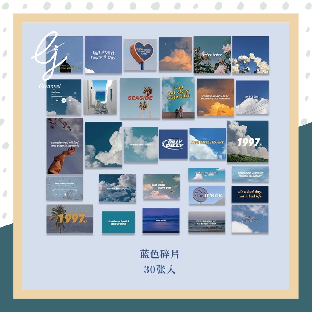 

[Givanyel] Stiker Unik Desain Pemandangan Dekorasi Scrapbook Jurnal