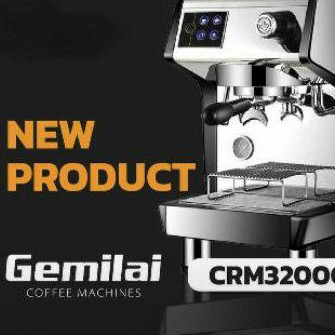 CRM3200C Gemilai Espresso Coffee Machine/ Mesin Espresso Gemilai CR3200C hemat listrik