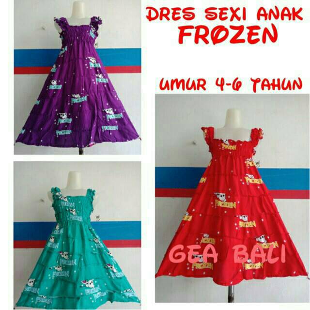 Dress sexy bali anak