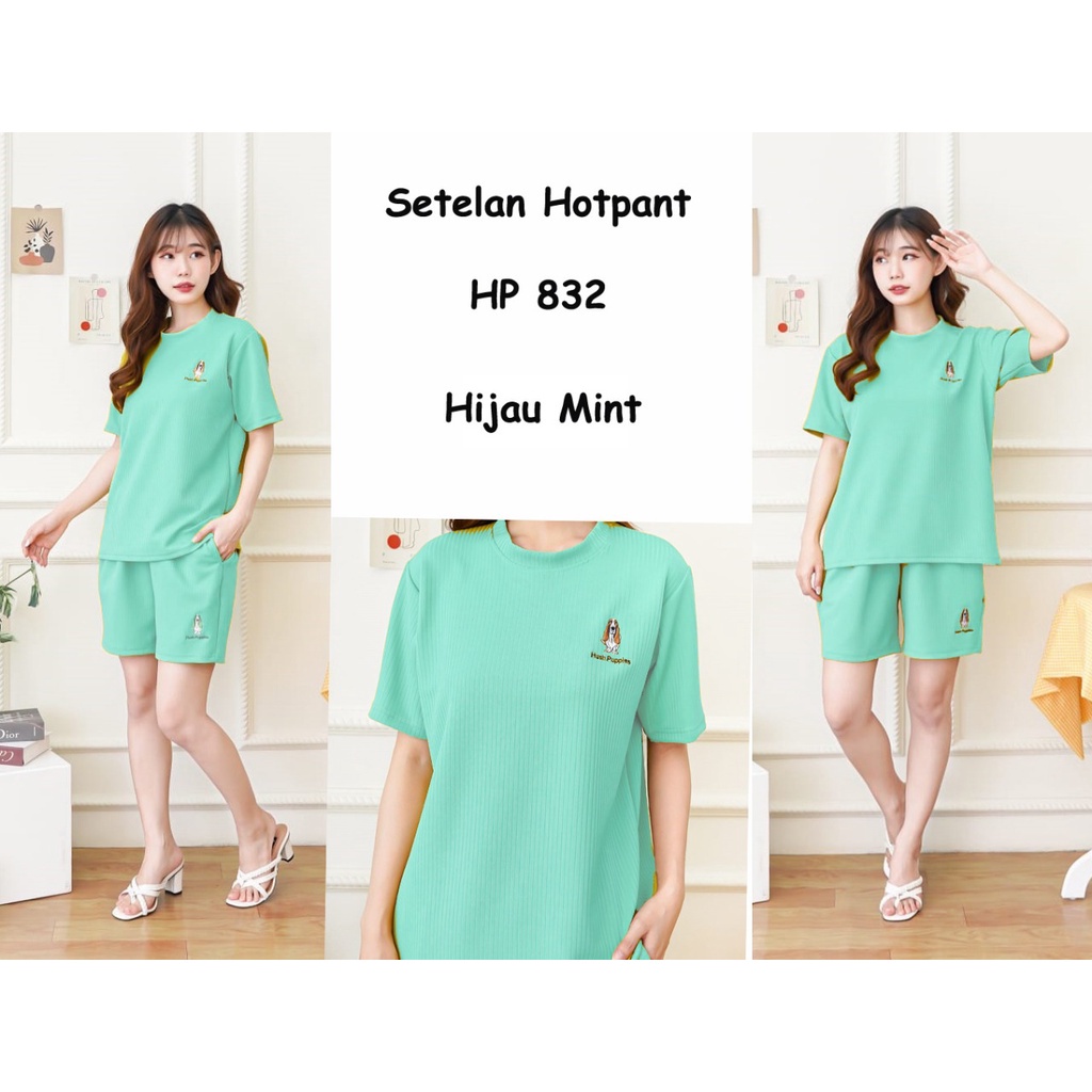 PIK - Setelan Hotpants HP832 / Setelan Baju Wanita/ Baju Santai