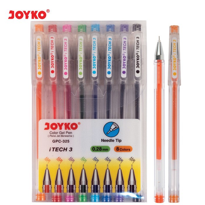

mdn Pulpen Gel Joyko GPC-325 iTECH 3 - 0.28 mm ( 8 Warna )