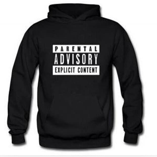 Jaket Hoodie Parental Advisory Hitam Abu misty Putih Terbaru